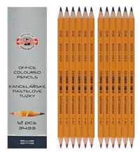 Koh-I-Noor blyant 3433  rød/blå i samme blyant